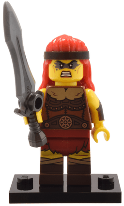 LEGO Fierce Barbarian, Series 25 (Complete Set with Stand and Accessories) (col25-11) set
