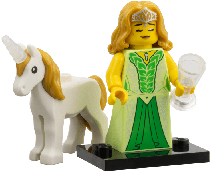 LEGO Unicorn Elf Series 29 (Complete Set with Stand and Accessories) (col29-12) LEGO Minifigure