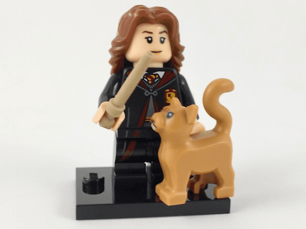 LEGO Hermione Granger in School Robes, Harry Potter, Series 1 (Complete Set with Stand and Accessories) (colhp-2) set, 2018