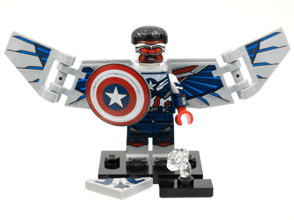 LEGO Captain America, Marvel Studios, Series 1 (Complete Set with Stand and Accessories) (colmar-5) set, 2021
