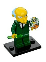 LEGO Mr. Burns, The Simpsons, Series 1 (Complete Set with Stand and Accessories) (colsim-16) set, 2014