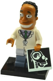 Dr. Hibbert, The Simpsons, Series 2 (Complete Set with Stand and Accessories)