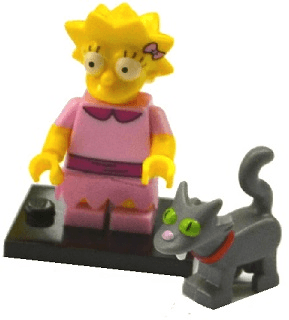 LEGO Lisa with Snowball II, The Simpsons, Series 2 (Complete Set with Stand and Accessories) (colsim2-3) set, 2015