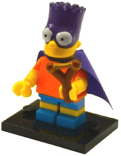LEGO Bartman, The Simpsons, Series 2 (Complete Set with Stand and Accessories) (colsim2-5) set, 2015
