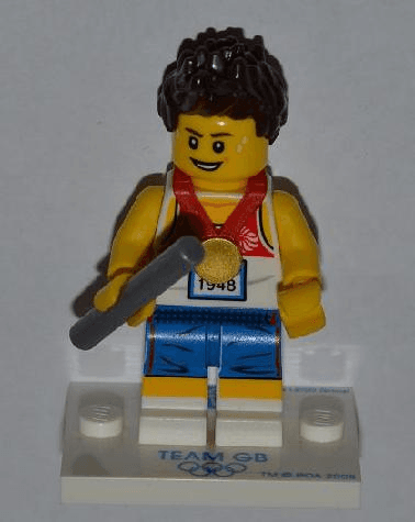 LEGO Relay Runner, Team GB (Complete Set with Stand and Accessories) (coltgb-3) set, 2012
