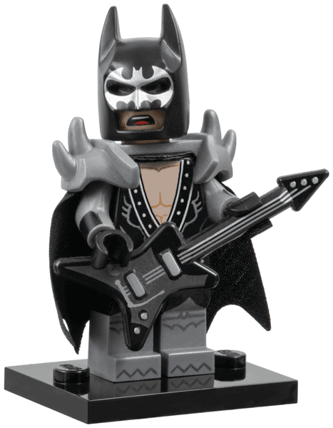 LEGO Glam Metal Batman, The LEGO Batman Movie, Series 1 (Complete Set with Stand and Accessories) (coltlbm-2) set, 2017