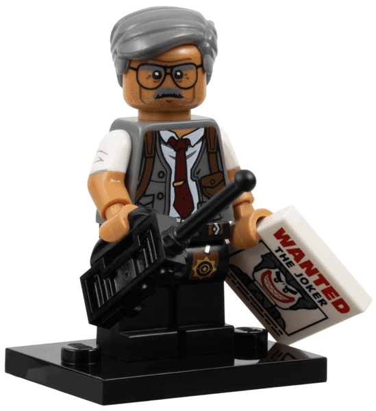 LEGO Commissioner Gordon, The LEGO Batman Movie, Series 1 (Complete Set with Stand and Accessories) (coltlbm-7) set, 2017