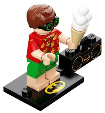 LEGO Vacation Robin, The LEGO Batman Movie, Series 2 (Complete Set with Stand and Accessories) (coltlbm2-8) set, 2018