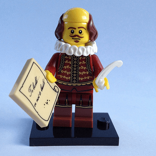 LEGO William Shakespeare, The LEGO Movie (Complete Set with Stand and Accessories) (coltlm-8) set, 2014