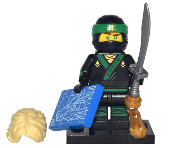 LEGO Lloyd, The LEGO Ninjago Movie (Complete Set with Stand and Accessories) (coltlnm-3) set, 2017