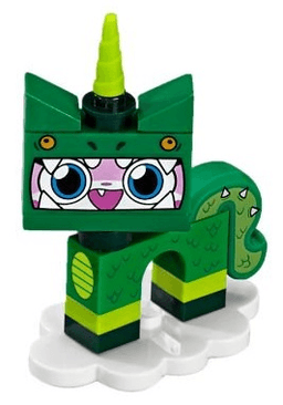 LEGO Dinosaur Unikitty, Unikitty!, Series 1 (Complete Set with Stand) (coluni1-4) set