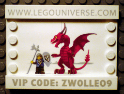 LEGO Universe Promo 2009 Zwolle - Dragon and Knight (lup03-1) set