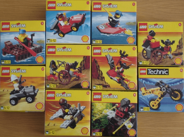 LEGO Shell 1998 Promotional Sets (Complete Set) (shell98small-1) set, 1998