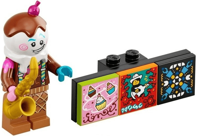 LEGO Ice Cream Saxophonist, Vidiyo Bandmates, Series 1 (Complete Set with Stand and Accessories) (vidbm01-1) set, 2021