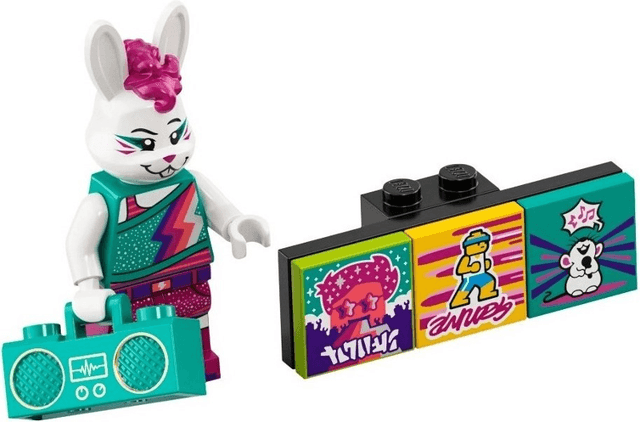 LEGO Bunny Dancer, Vidiyo Bandmates, Series 1 (Complete Set with Stand and Accessories) (vidbm01-11) set, 2021