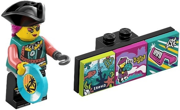 LEGO DJ Captain, Vidiyo Bandmates, Series 2 (Complete Set with Stand and Accessories) (vidbm02-3) set, 2021
