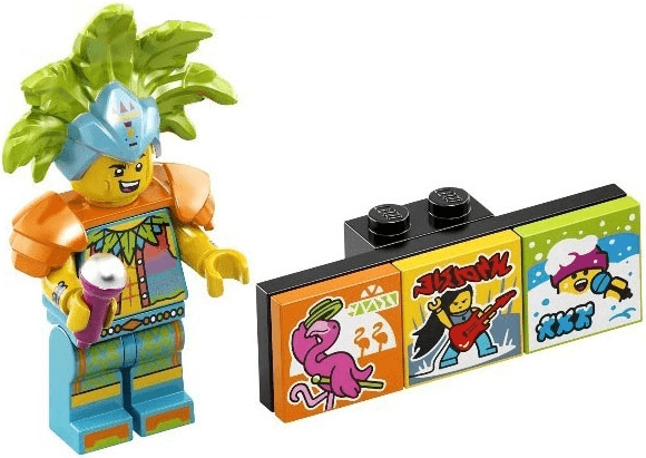 LEGO Carnival Dancer, Vidiyo Bandmates, Series 2 (Complete Set with Stand and Accessories) (vidbm02-7) set, 2021