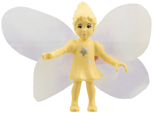 Belville Fairy (Millimy) - Light Yellow with Stars Pattern, Wings, Bow