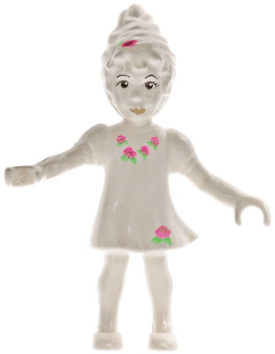 Belville Fairy (Millimy) - White with Flowers Pattern (4129897)