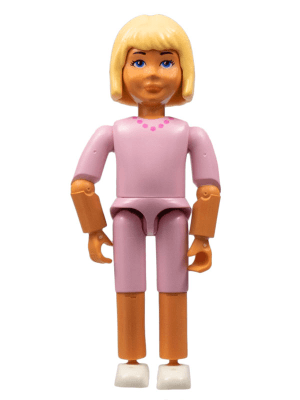 Belville Female - Pink Shorts, Pink Shirt with Necklace Pattern, Light Yellow Hair