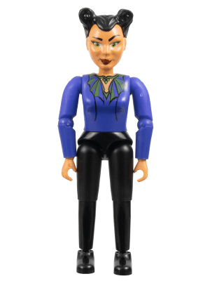 Belville Female, Adult Woman (Queen) - Black Pants, Violet Top with Scalloped Collar Pattern, Black Hair, Black Shoes (4128625)