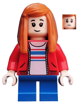 Maisie Lockwood - Red Jacket, Dark Orange Hair