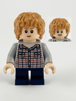 Gray Mitchell - Light Bluish Gray Shirt, Dark Blue Short Legs