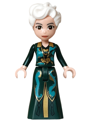 Madame Morrible - Mini Doll, Dark Green and Dark Turquoise Dress