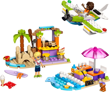 Creative Beach and Travel Suitcase