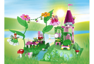 Flower Fairy Party, Purple/Silver Box