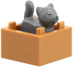 Advent Calendar 2025, City (Day 11) - Kitten with Box