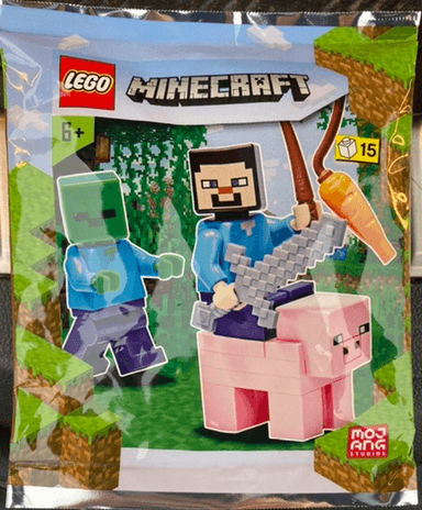 Steve, Zombie and Pig foil pack