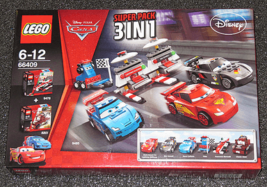 Cars 2 Bundle Pack, Super Pack 3 in 1 (Sets 8201, 9478, and 9485)