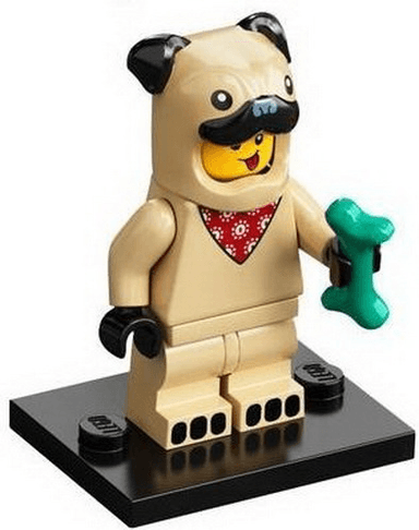 Pug Costume Guy, Series 21 (Complete Set with Stand and Accessories)