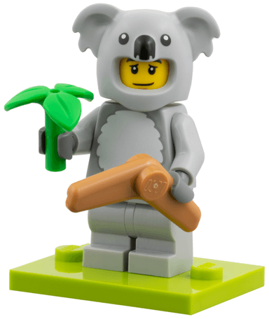 Koala Costume Fan, Series 28 (Complete Set with Stand and Accessories)