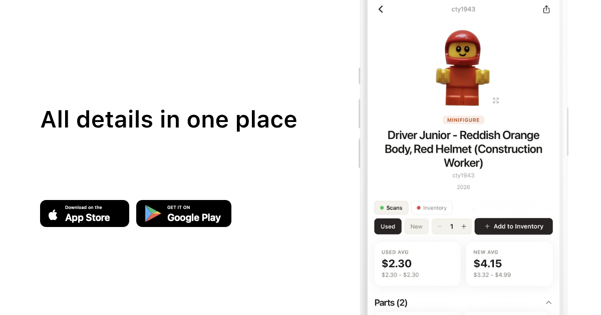 All details in one place with brick'em app download buttons