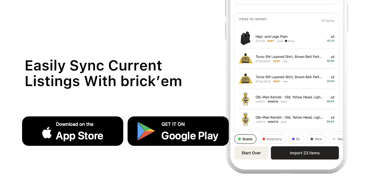 Easily Sync Current Listings With brick’em with brick'em app download buttons